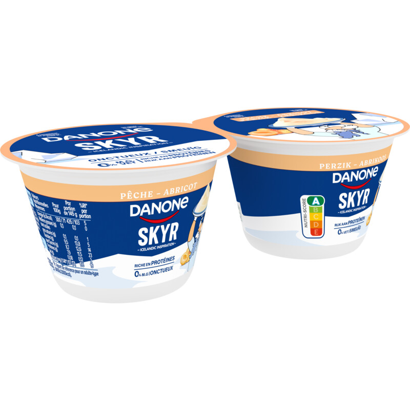 Een afbeelding van Danone Skyr smeuïg perzik abrikoos bel