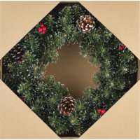 Een afbeelding van Mica Decorations krans frosted 35cm