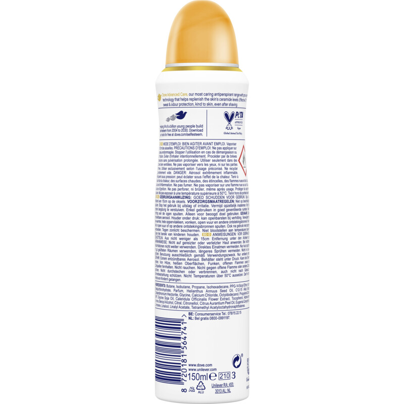 Een afbeelding van Dove Passievrucht citroengras deodorant spray