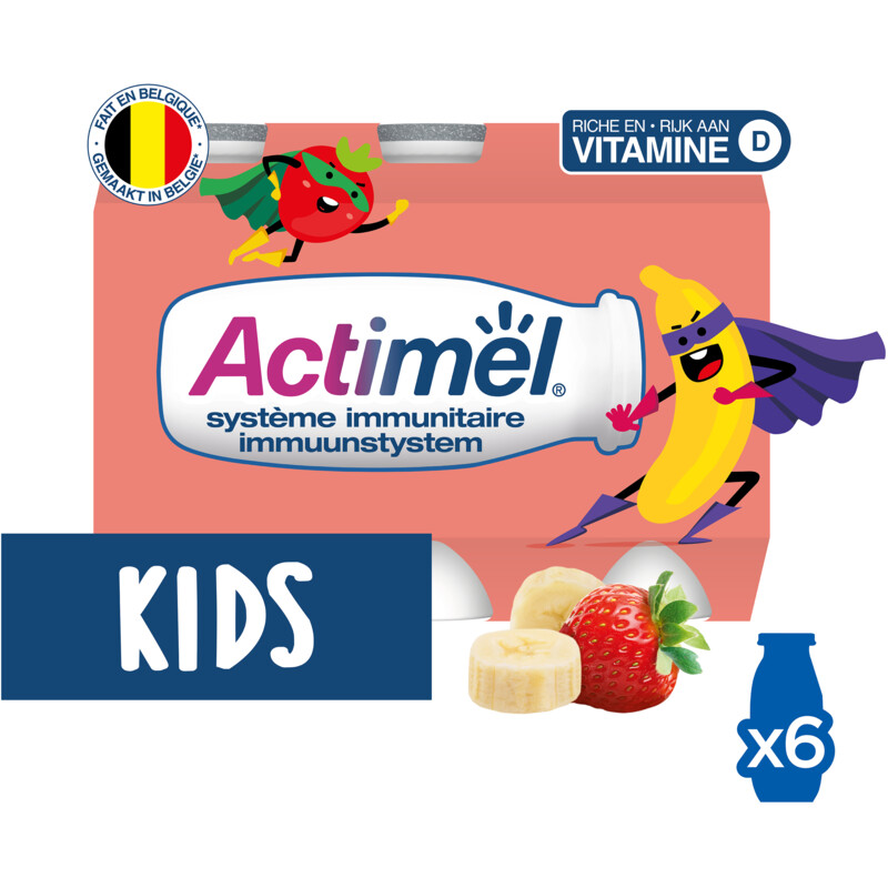 Een afbeelding van Actimel Kids aardbei banaan bel