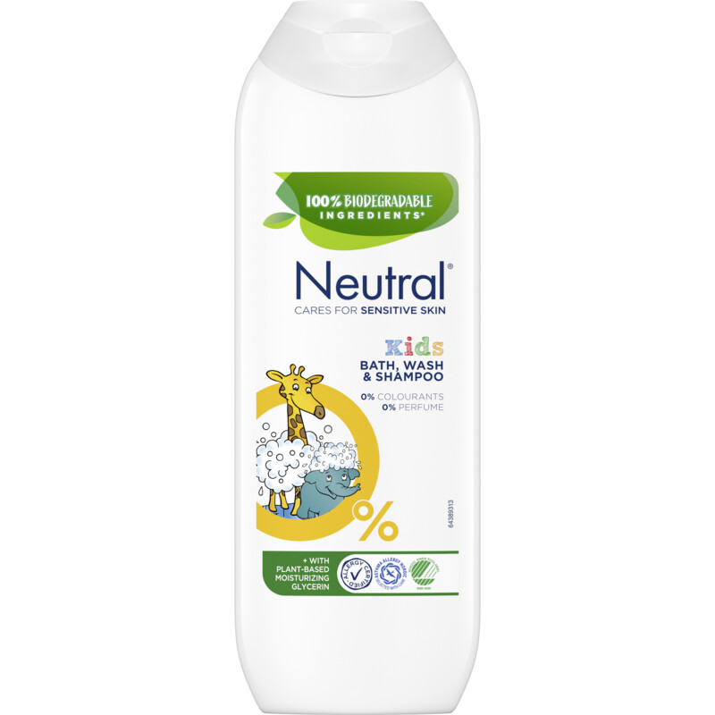 Een afbeelding van Neutral Kids bad, was & shampoo