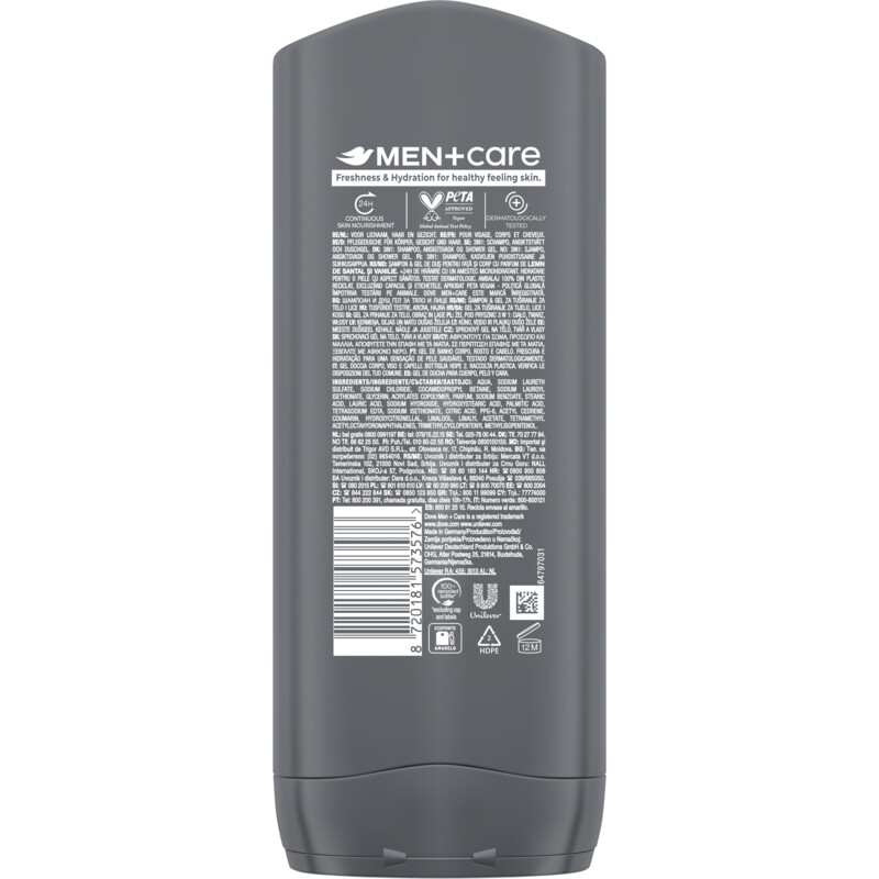 Een afbeelding van Dove Men+care sandalwood + vanilla showergel