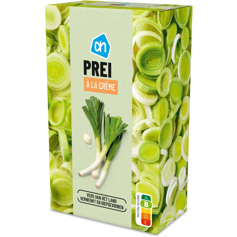 Een afbeelding van AH Prei a la creme deelblokjes