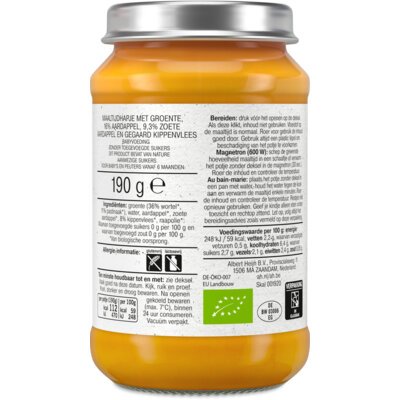 pdp-image-AH Biologisch Maaltijdhapje groente aardappel & kip 6+