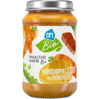 Een afbeelding van AH Biologisch Aardappelstoof met rundvlees 8m+