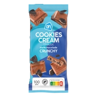 AH Cookies cream melkchocolade crunchy