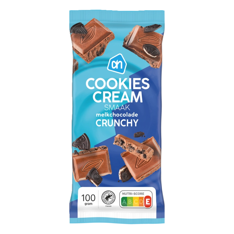 Cookies cream melkchocolade crunchy