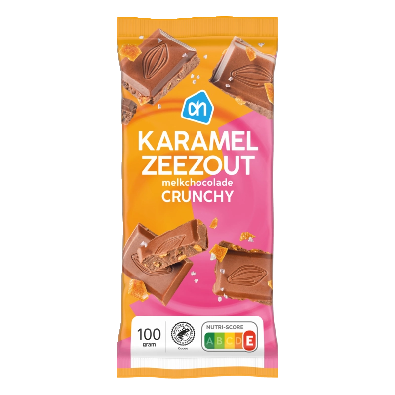 Karamel zeezout melkchocolade crunchy
