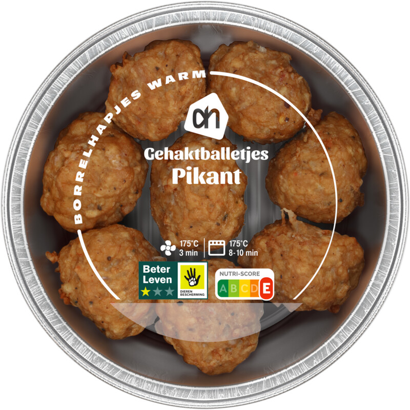 Een afbeelding van AH Gehaktballetjes pikant