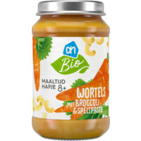 Een afbeelding van AH Biologisch Maaltijdhapje wortels broccoli pasta 8+