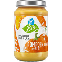 AH Biologisch Maaltijdhapje pompoen wortel 8m+ bestellen | Albert Heijn
