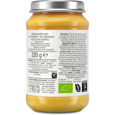 pdp-image-AH Biologisch Maaltijdhapje pompoen wortel 8m+