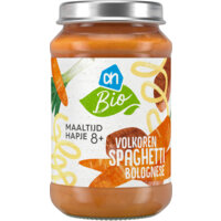 Een afbeelding van AH Biologisch Volkoren spaghetti bolognese 8m+