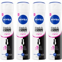 Een afbeelding van NIVEA Black & White deospray 4-pack
