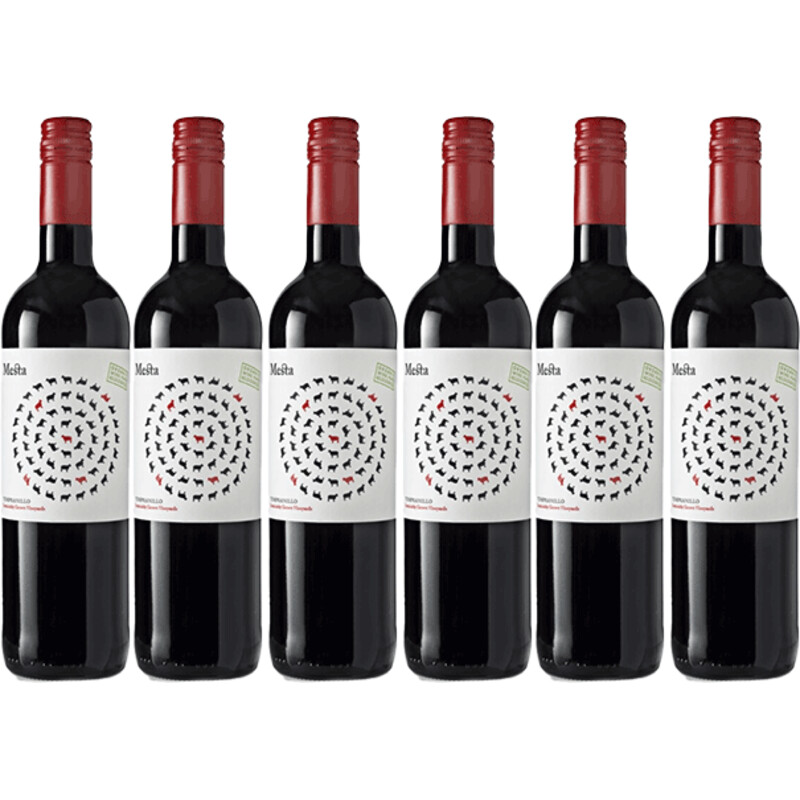 Een afbeelding van Mesta Tempranillo organic wine 6 flessen
