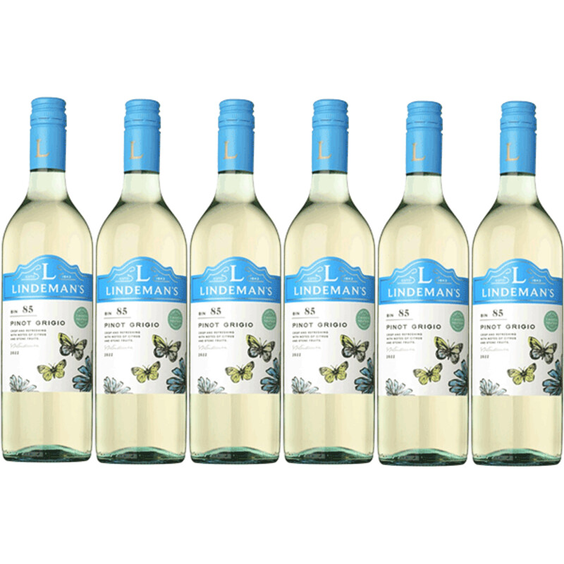 Een afbeelding van Lindeman's Bin 85 pinot grigio 6 flessen