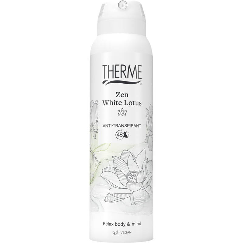 Een afbeelding van Therme Zen white lotus anti-transpirant spray