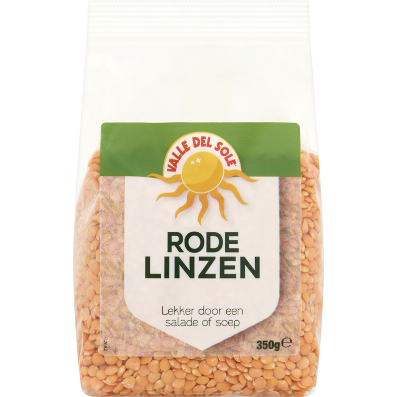 Een afbeelding van Valle del sole Rode linzen heel