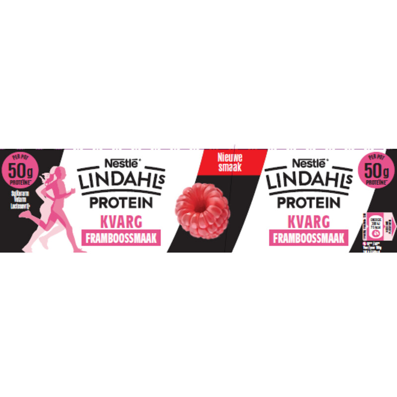 Een afbeelding van Lindahls Protein kvarg framboossmaak