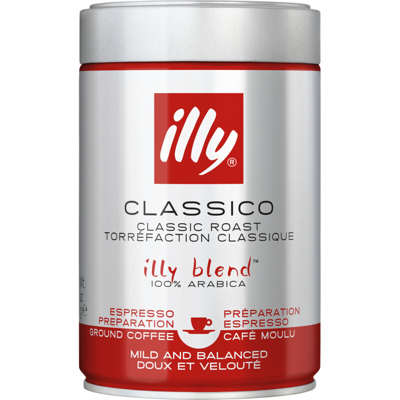 Een afbeelding van illy Classico 100% Arabica snelfiltermaling