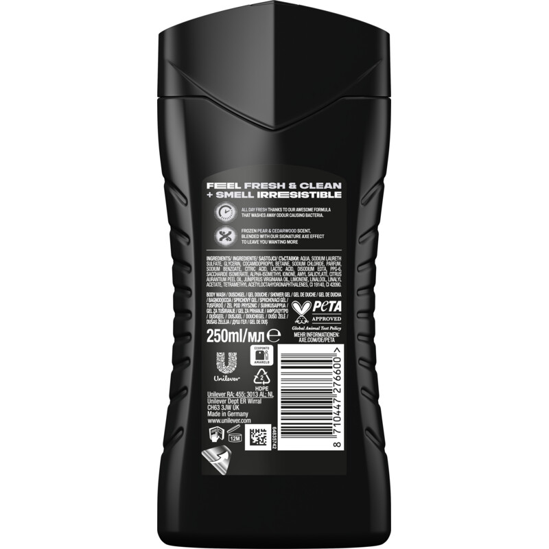 Een afbeelding van Axe Black showergel