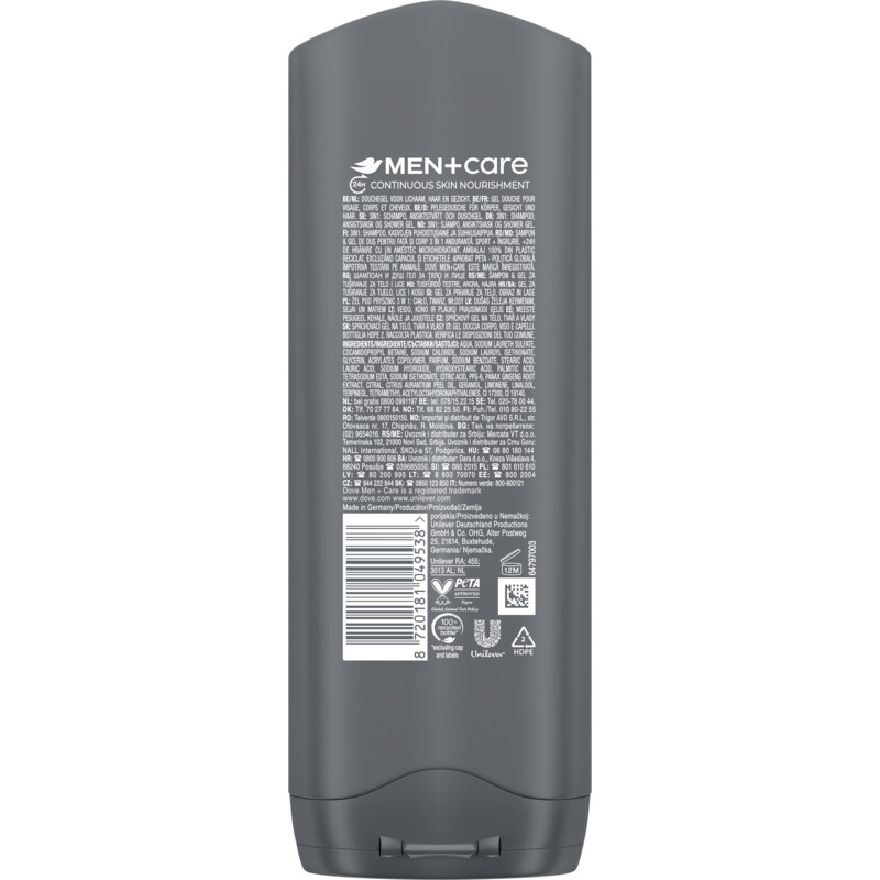 Een afbeelding van Dove Sport endurance body + face + hair wash