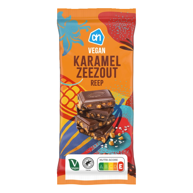 Vegan karamel zeezout reep
