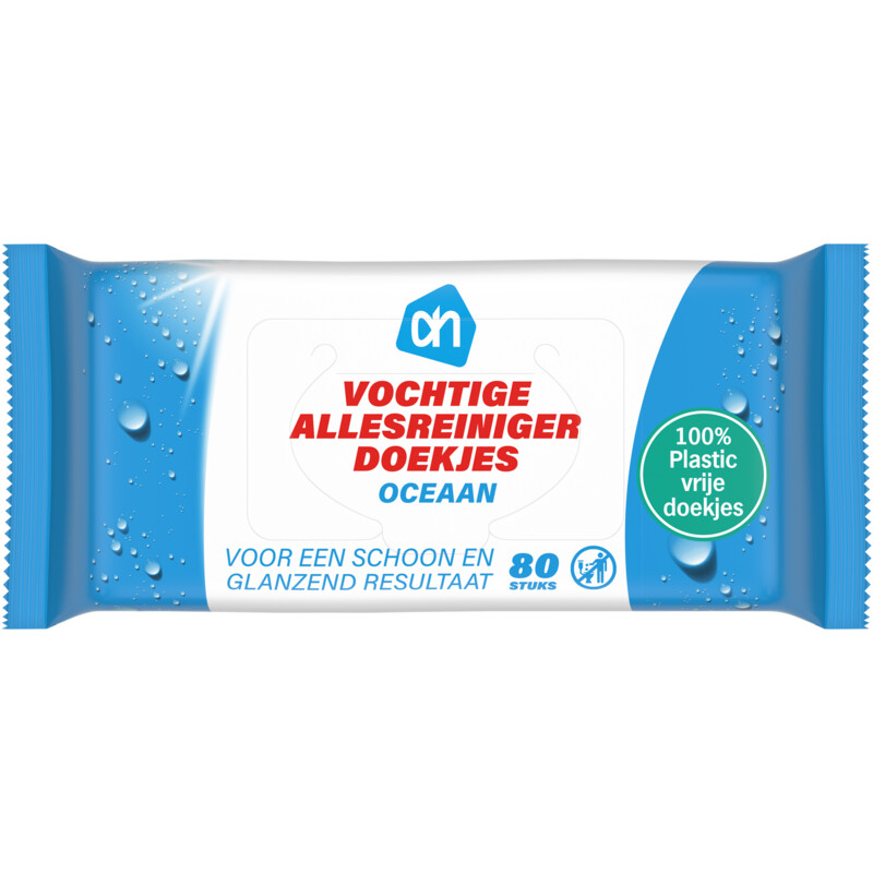 Een afbeelding van AH Vochtige allesreiniger doekjes oceaan