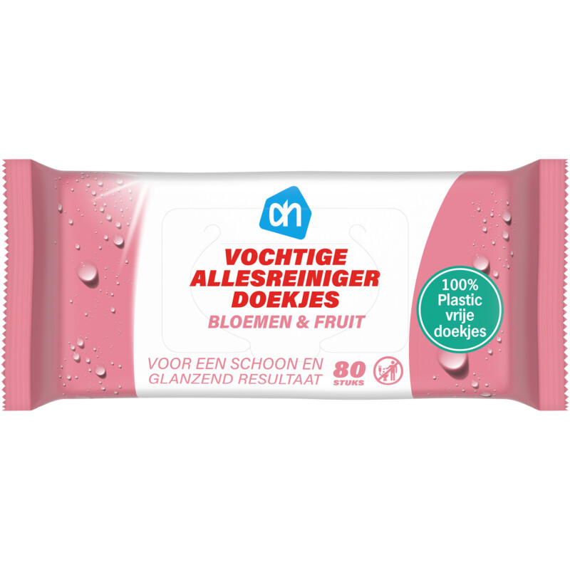 Een afbeelding van AH Vochtige allesreiniger doekjes bloemen