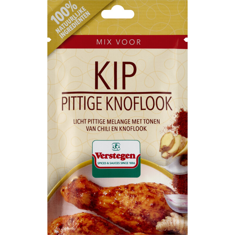 Een afbeelding van Verstegen Kruidenmix voor kip pittige knoflook