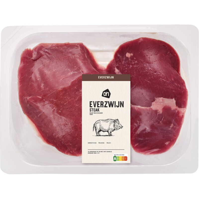 Een afbeelding van AH Everzwijn steak bel