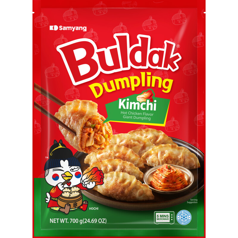 Een afbeelding van Samyang Buldak kimchi gyoza dumpling