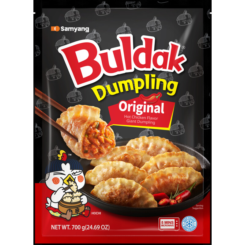 Een afbeelding van Samyang Buldak hot chicken gyoza dumpling