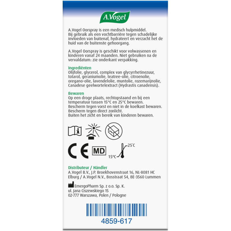 Een afbeelding van A.Vogel Oorspray oorsmeer