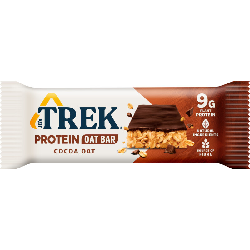 Een afbeelding van Trek Protein havermout reep cocoa