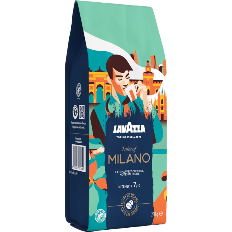 Een afbeelding van Lavazza Tales of Milano koffiebonen