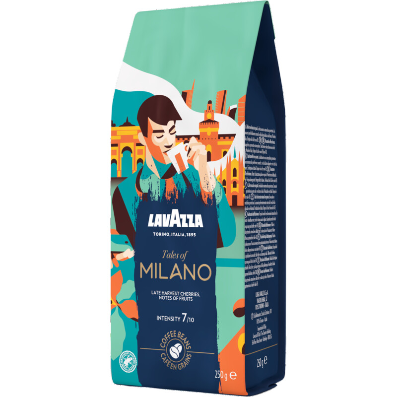Een afbeelding van Lavazza Tales of Milano koffiebonen