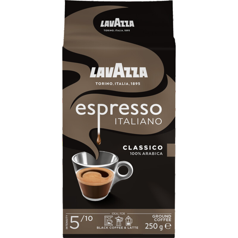 Een afbeelding van Lavazza Espresso Italiano classico ground coffee