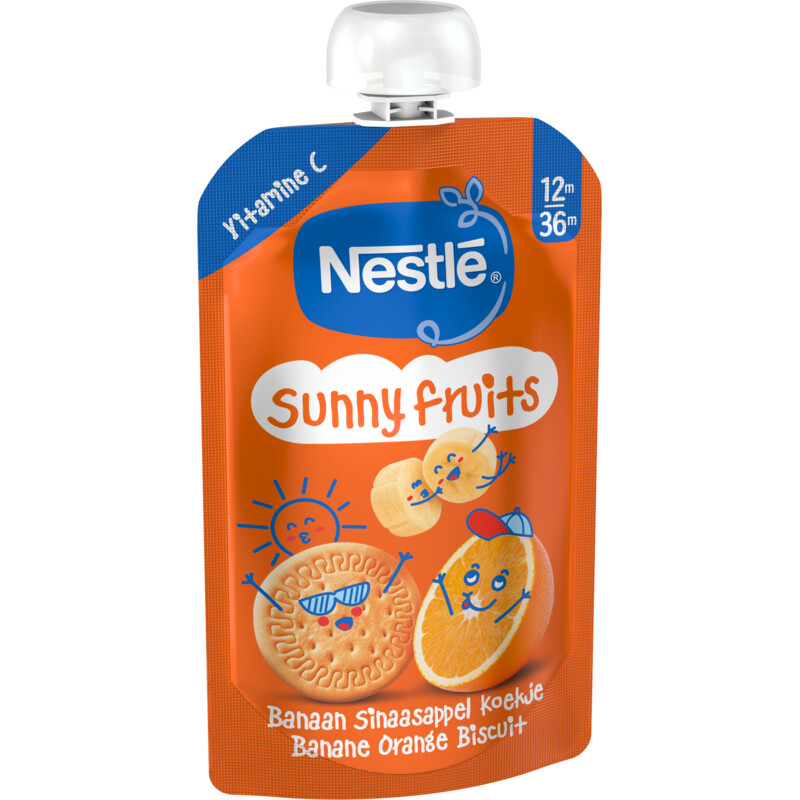 Een afbeelding van Nestlé Sunny fruits knijpfruit 12m+