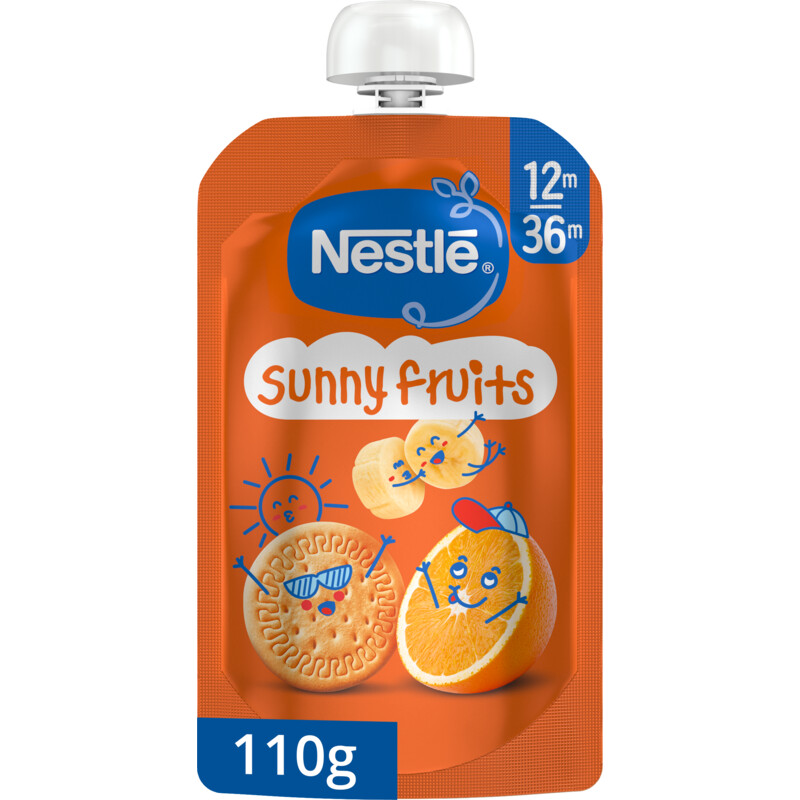 Een afbeelding van Nestlé Sunny fruits knijpfruit 12m+