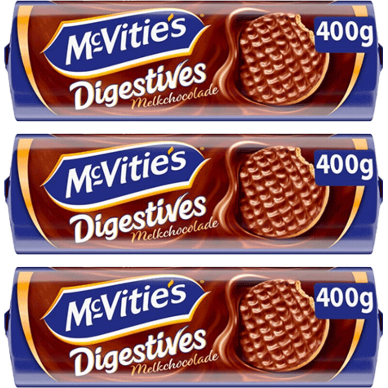 Een afbeelding van McVitie's Digestive Melkchocolade 3-pack