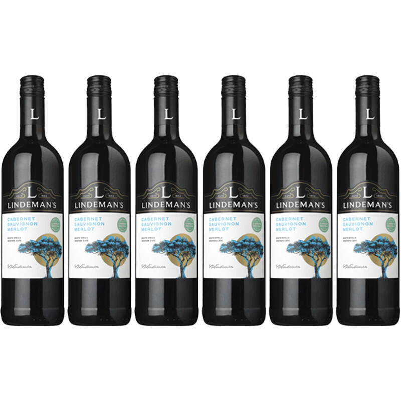Een afbeelding van Lindeman's SA cabernet sauvignon merlot 6 flessen