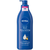 Een afbeelding van NIVEA Verzorgende body milk met pomp