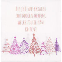 Een afbeelding van AH Excellent Servet conversation starters 24x24cm
