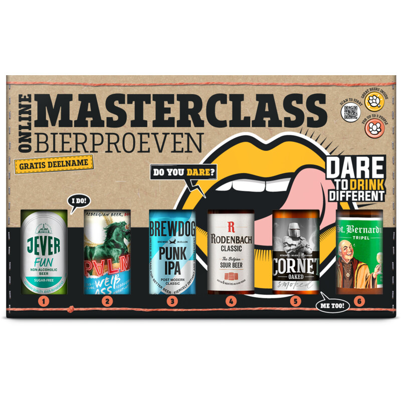 Een afbeelding van Dare To Drink Different online masterclass bierpakket