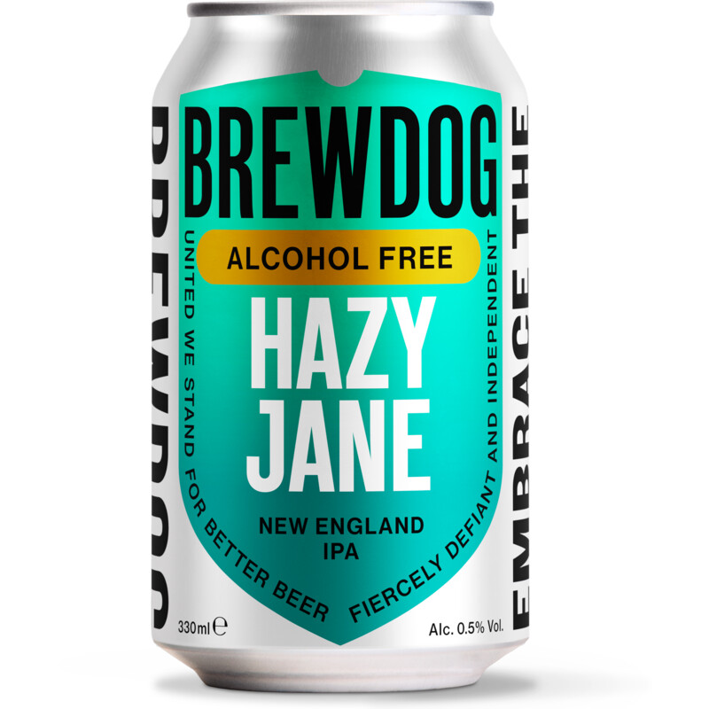 Een afbeelding van BrewDog Hazy jane alcohol free NEIPA