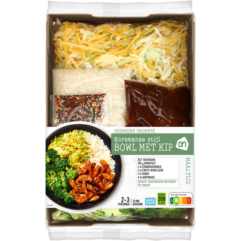Een afbeelding van AH Gesneden verspakket Koreaanse bowl kip