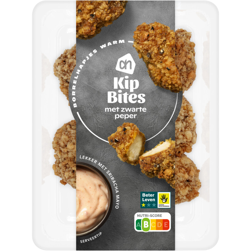Een afbeelding van AH Kip bites met zwarte peper