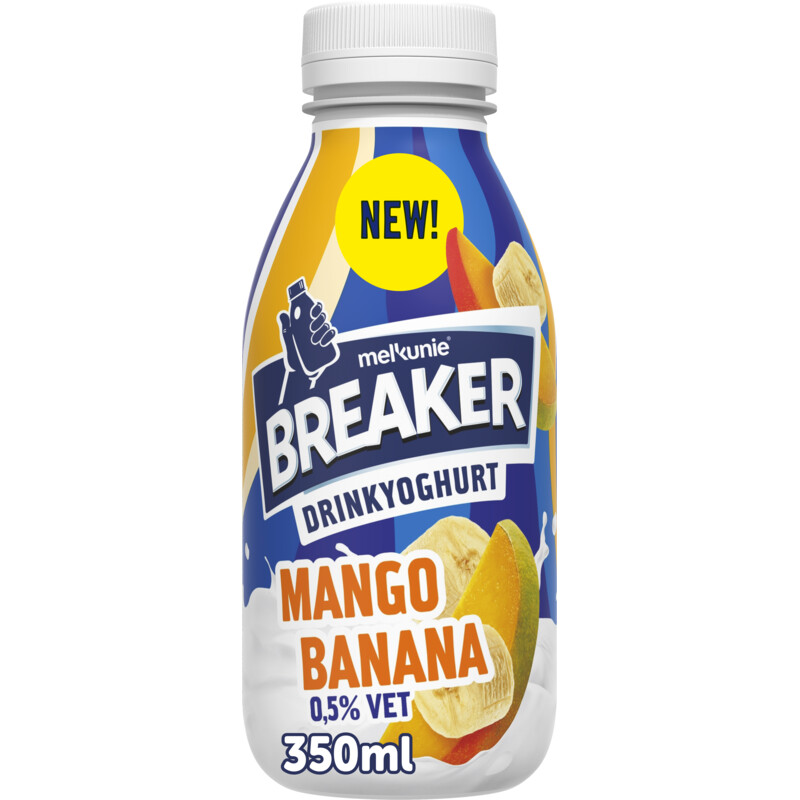 Een afbeelding van Melkunie Breaker drinkyoghurt mango banana