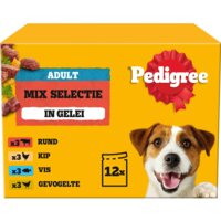 Pedigree Adult mix gelei rund,kip,vis,gevogelte